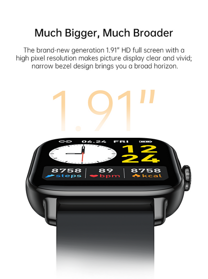 Ooyi OY3 Smart Watches for Men Women,48mm, Answer/Make BT Calls,Metal Frame 1.91" IP67 Waterproof Sports Modes/Heart Rate/SpO2/Stress/Sleep Monitor for Android Phones & iPhone