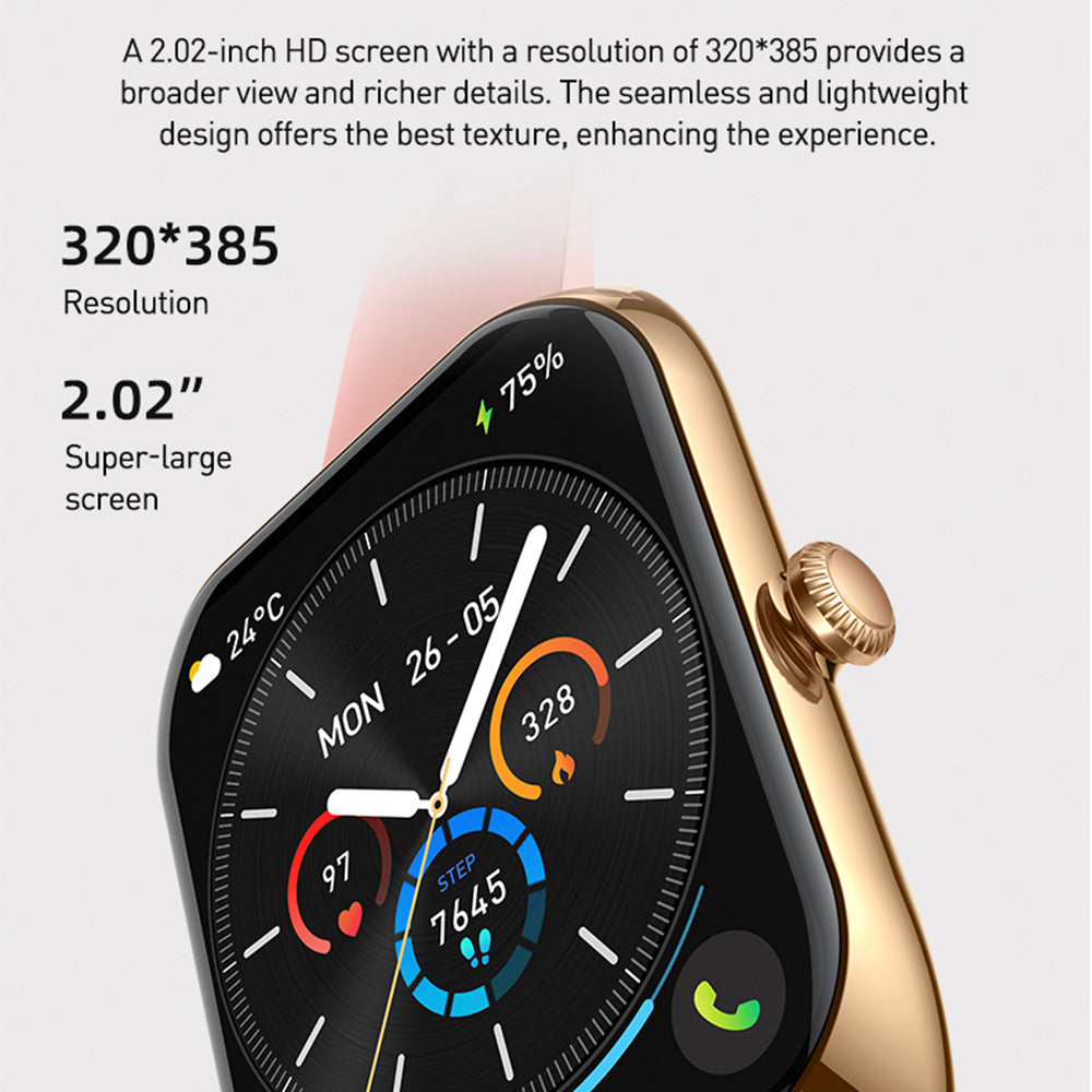 Ooyi OY6 Smart Watches for Men Women,48mm, Answer/Make BT Calls,Metal Frame 2.02" IP67 Waterproof Sports Modes/Heart Rate/SpO2/Stress/Sleep Monitor for Android Phones & iPhone