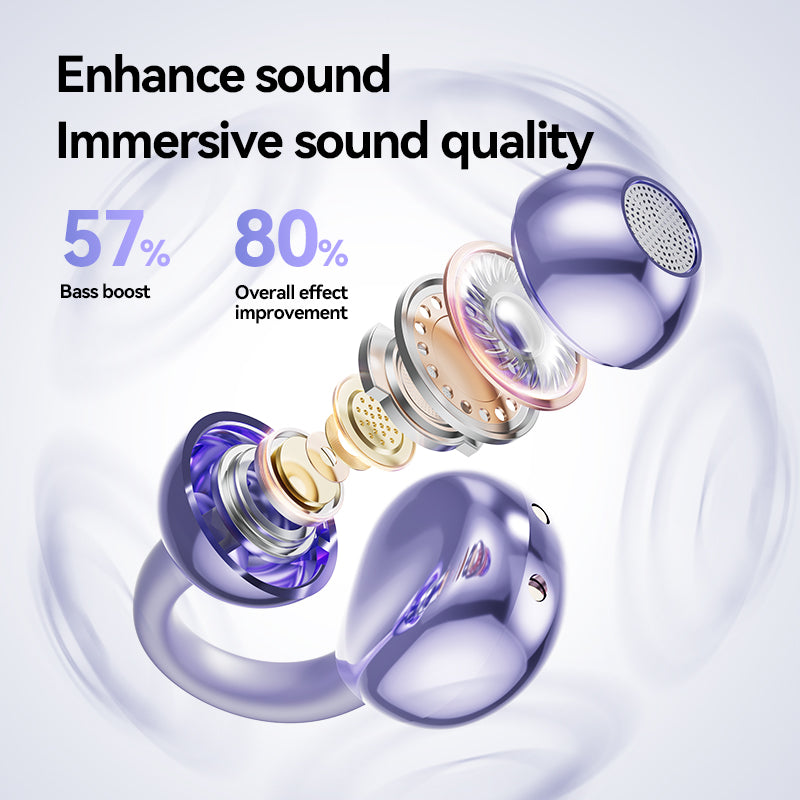 Ooyi OY8 Bluetooth Earphones with 72H Playtime, Noise Canceling Wireless Earbuds, Hi-Fi Stereo Sound, Comfortable Fit for iPhone Android, Bluetooth 5.4 Headphones for Workout Office